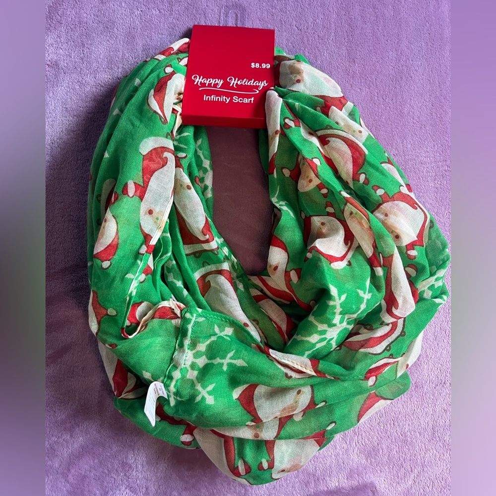Christmas infinity scarf